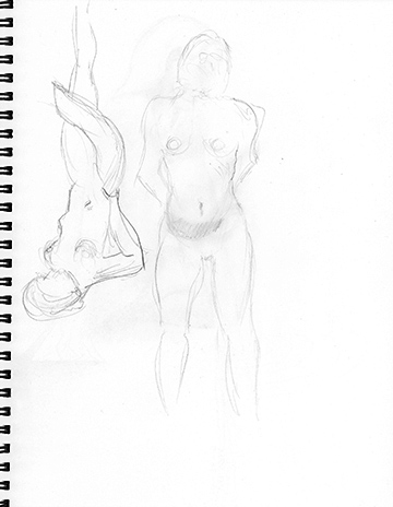 Female sketches 2. (enhanced contrast)